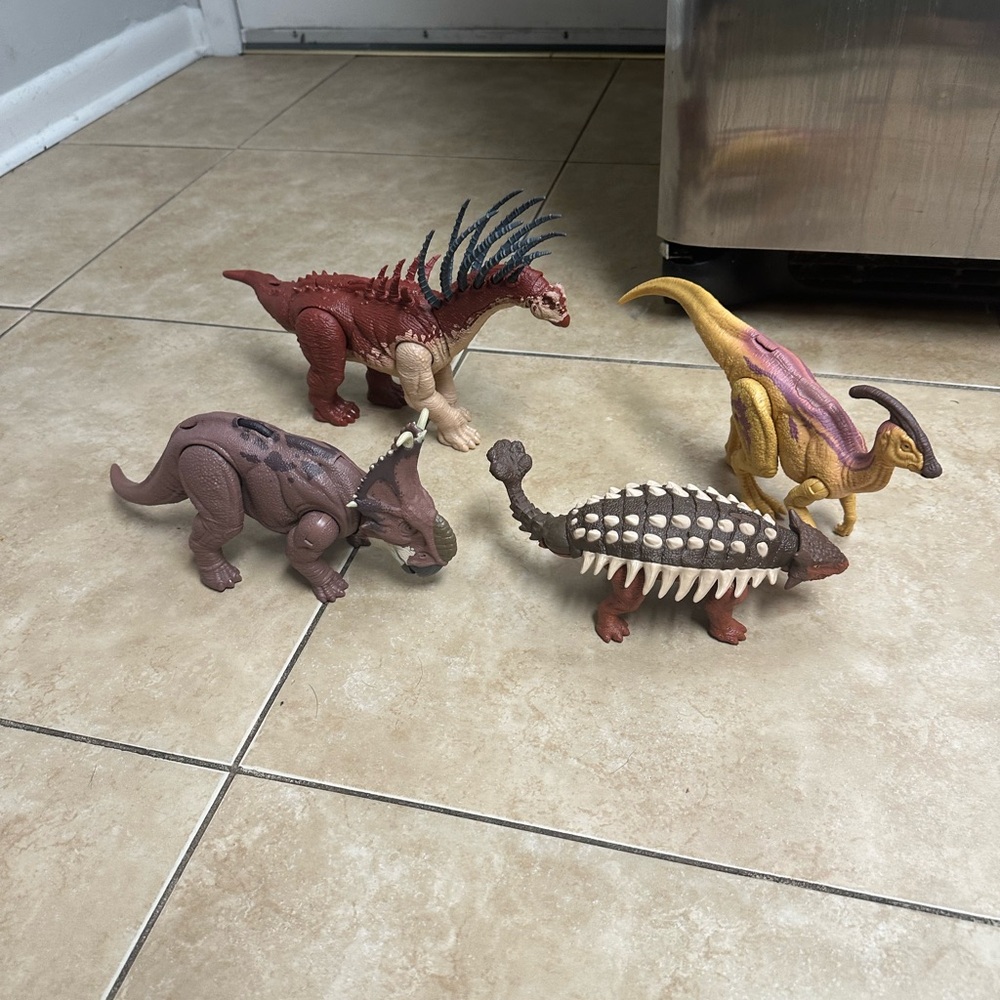 Colorful Dinosaur Toy Figure Set